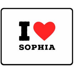 I Love Sophia Fleece Blanket (medium) by ilovewhateva