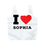 I love sophia Full Print Recycle Bag (M)