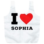 I love sophia Full Print Recycle Bag (XL)