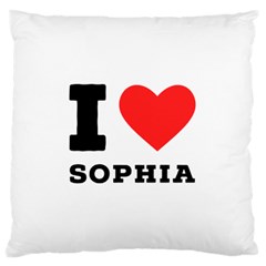 I Love Sophia Standard Premium Plush Fleece Cushion Case (one Side) by ilovewhateva