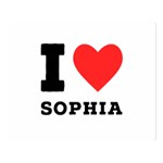 I love sophia One Side Premium Plush Fleece Blanket (Large)