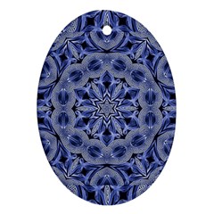 Mandala Pattern Rosette Kaleidoscope Abstract Ornament (oval)