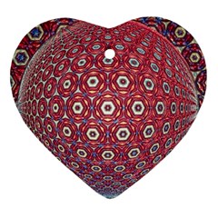 Sphere Spherical Metallic Colorful Circular Orb Ornament (heart)