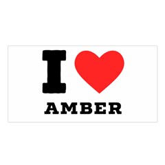 I Love Amber Satin Shawl 45  X 80  by ilovewhateva