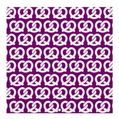 Purple Pretzel Illustrations Pattern Banner And Sign 4  X 4  by GardenOfOphir