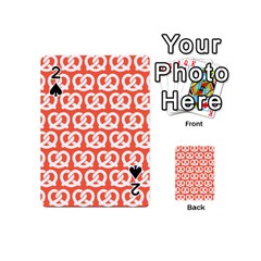 Coral Pretzel Illustrations Pattern Playing Cards 54 Designs (mini) by GardenOfOphir