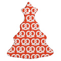 Coral Pretzel Illustrations Pattern Christmas Tree Ornament (two Sides) by GardenOfOphir