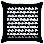 Pattern 361 Throw Pillow Case (Black)