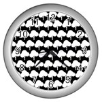 Pattern 361 Wall Clock (Silver)