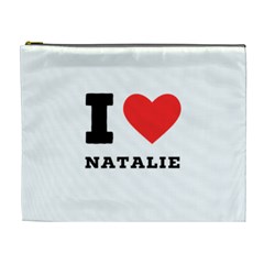 I Love Natalie Cosmetic Bag (xl) by ilovewhateva