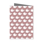 Cute Whale Illustration Pattern Mini Greeting Cards (Pkg of 8)