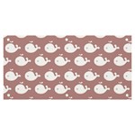Cute Whale Illustration Pattern Banner and Sign 6  x 3 