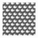 Cute Whale Illustration Pattern Medium Glasses Cloth (2 Sides) Front