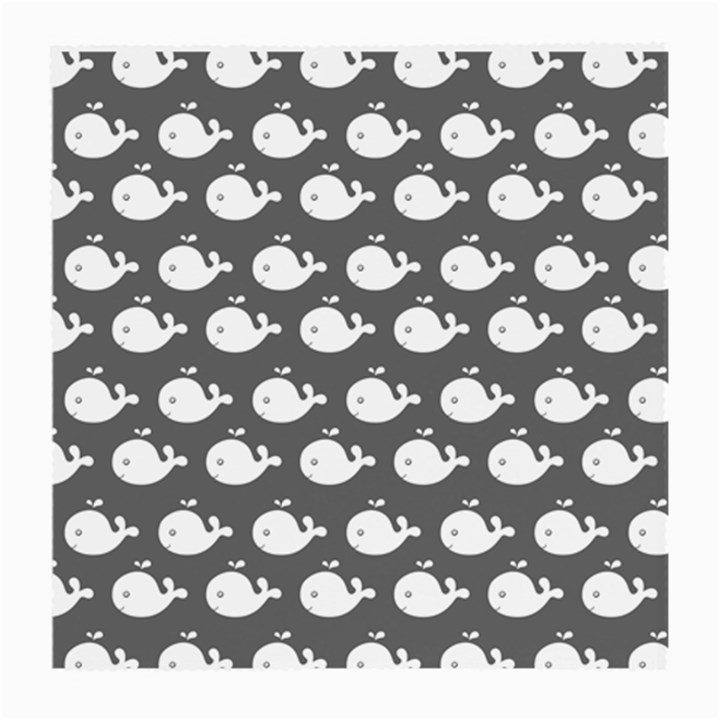 Cute Whale Illustration Pattern Medium Glasses Cloth (2 Sides)