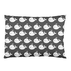 Cute Whale Illustration Pattern Pillow Case (two Sides) by GardenOfOphir