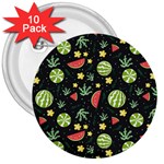 Watermelon Berry Patterns Pattern 3  Buttons (10 pack) 