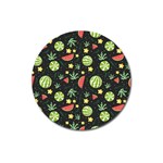 Watermelon Berry Patterns Pattern Magnet 3  (Round)