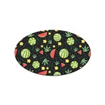 Watermelon Berry Patterns Pattern Sticker Oval (100 pack)
