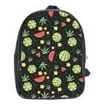Watermelon Berry Patterns Pattern School Bag (Large)