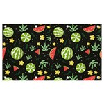 Watermelon Berry Patterns Pattern Banner and Sign 7  x 4 