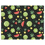 Watermelon Berry Patterns Pattern Premium Plush Fleece Blanket (Medium)