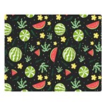 Watermelon Berry Patterns Pattern Premium Plush Fleece Blanket (Large)