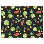 Watermelon Berry Patterns Pattern Two Sides Premium Plush Fleece Blanket (Extra Small)