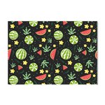 Watermelon Berry Patterns Pattern Crystal Sticker (A4)