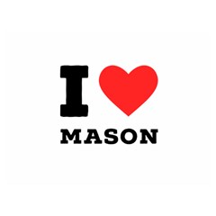 I Love Mason Premium Plush Fleece Blanket (extra Small) by ilovewhateva