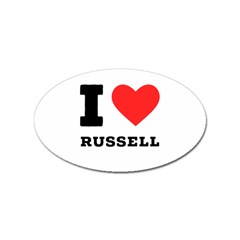 I Love Russell Sticker (oval) by ilovewhateva
