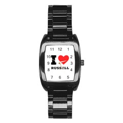 I Love Russell Stainless Steel Barrel Watch by ilovewhateva