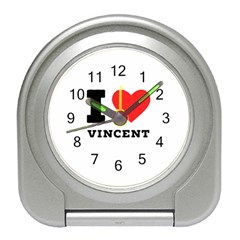 I Love Vincent  Travel Alarm Clock