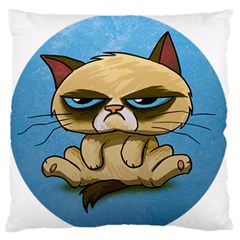 Grumpy Cat Standard Premium Plush Fleece Cushion Case (one Side)