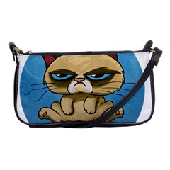 Grumpy Cat Shoulder Clutch Bag by Jancukart