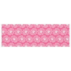 Pink Gerbera Daisy Vector Tile Pattern Banner And Sign 12  X 4  by GardenOfOphir