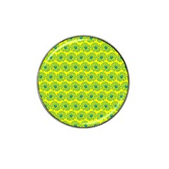 Gerbera Daisy Vector Tile Pattern Hat Clip Ball Marker (10 Pack) by GardenOfOphir