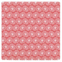 Coral Pink Gerbera Daisy Vector Tile Pattern Uv Print Square Tile Coaster  by GardenOfOphir