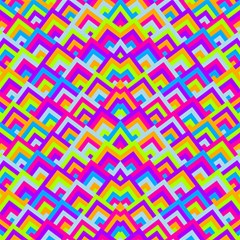 Colorful Trendy Chic Modern Chevron Pattern Play Mat (square) by GardenOfOphir