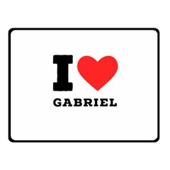 I Love Gabriel Fleece Blanket (small) by ilovewhateva