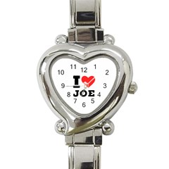 I Love Joe Heart Italian Charm Watch by ilovewhateva