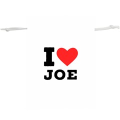 I Love Joe Lightweight Drawstring Pouch (xl) by ilovewhateva