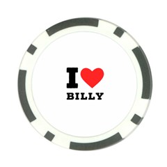 I Love Billy Poker Chip Card Guard (10 Pack) by ilovewhateva