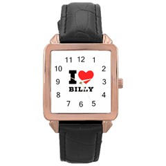 I Love Billy Rose Gold Leather Watch  by ilovewhateva