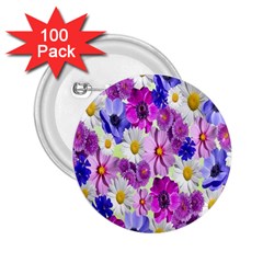 Blossoms-yellow 2 25  Buttons (100 Pack)  by nateshop