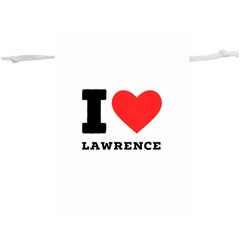 I Love Lawrence Lightweight Drawstring Pouch (xl) by ilovewhateva