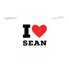 I Love Sean Lightweight Drawstring Pouch (m) by ilovewhateva
