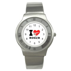I Love Roger Stainless Steel Watch by ilovewhateva
