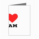 I love Adam  Mini Greeting Card Left