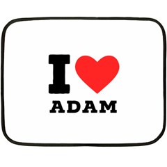I Love Adam  Fleece Blanket (mini) by ilovewhateva