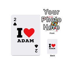 I Love Adam  Playing Cards 54 Designs (mini) by ilovewhateva